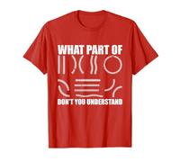 What Part of Don't You Understand Funny Baseball Player Joke T-Shirt