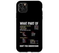 What Part of Don't You Understand Programmer Computer Coque pour iPhone 11 Pro Max