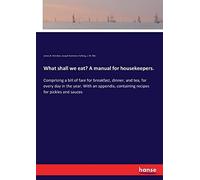 What Shall We Eat? A Manual For Housekeepers.