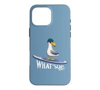 What Sup Beaches Stand Up Paddling Casual Mouette Coque pour iPhone 16 Pro Max