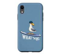 What Sup Beaches Stand Up Paddling Casual Mouette Coque pour iPhone XR