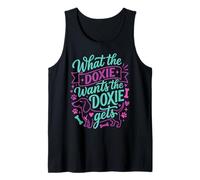 What The Doxie Wants Funny Teckel Dog Mom Dad Débardeur