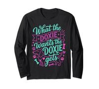 What The Doxie Wants Funny Teckel Dog Mom Dad Manche Longue