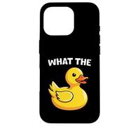 What The Duck Funny Silly Sarcastic Viral Duck Meme Pun Coque pour iPhone 16 Pro