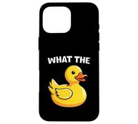 What The Duck Funny Silly Sarcastic Viral Duck Meme Pun Coque pour iPhone 16 Pro Max