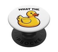 What The Duck Funny Silly Sarcastic Viral Duck Meme Pun PopSockets PopGrip Adhésif