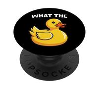 What The Duck Funny Silly Sarcastic Viral Duck Meme Pun PopSockets PopGrip Adhésif