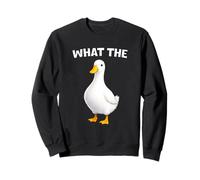 What The Duck Funny Silly Sarcastic Viral Duck Meme Pun Sweatshirt