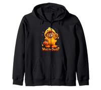 What The Duck Halloween Teddy Bear Wearing Yeallow Duck Sweat à Capuche