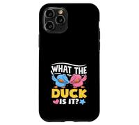 What The Duck is It Funny Gender Reveal Party Pun Dabbing Coque pour iPhone 11 Pro