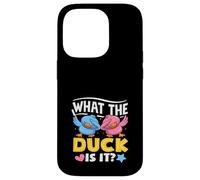 What The Duck is It Funny Gender Reveal Party Pun Dabbing Coque pour iPhone 14 Pro