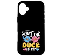What The Duck is It Funny Gender Reveal Party Pun Dabbing Coque pour iPhone 16 Plus