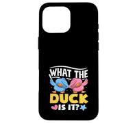 What The Duck is It Funny Gender Reveal Party Pun Dabbing Coque pour iPhone 16 Pro Max