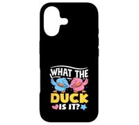 What The Duck is It Funny Gender Reveal Party Pun Dabbing Coque pour iPhone 17