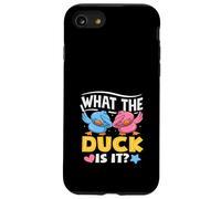 What The Duck is It Funny Gender Reveal Party Pun Dabbing Coque pour iPhone SE (2020) / 7/8
