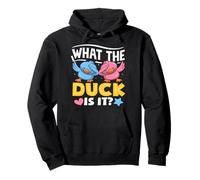 What The Duck is It Funny Gender Reveal Party Pun Dabbing Sweat à Capuche