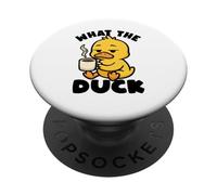 What The Duck Owner I Love Ducks Lover Canard en Caoutchouc Amusant PopSockets PopGrip Adhésif