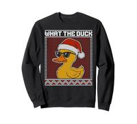 What The Duck Ugly Pull, Lunettes de Soleil Canard de Noël Sweatshirt