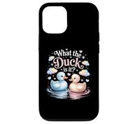 What The Ducks is It Baby Shower Révélation de fête prénatale Coque pour iPhone 12/12 Pro