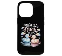What The Ducks is It Baby Shower Révélation de fête prénatale Coque pour iPhone 13 Pro