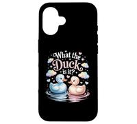 What The Ducks is It Baby Shower Révélation de fête prénatale Coque pour iPhone 16
