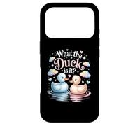 What The Ducks is It Baby Shower Révélation de fête prénatale Coque pour iPhone 17 Pro