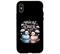 What The Ducks is It Baby Shower Révélation de fête prénatale Coque pour iPhone X/XS