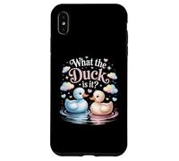 What The Ducks is It Baby Shower Révélation de fête prénatale Coque pour iPhone XS Max