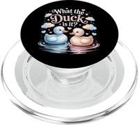 What The Ducks is It Baby Shower Révélation de fête prénatale PopSockets PopGrip pour MagSafe