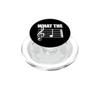 What The F Note de Musique drôle Professeur de Musique Meme PopSockets PopGrip pour MagSafe