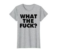 What The Fuck T-Shirt, Femme, Gris Chiné, 3XL
