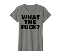 What The Fuck T-Shirt, Femme, Vert Kaki chiné, S