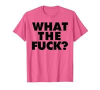 What The Fuck T-Shirt, Homme, Rose Chiné, S