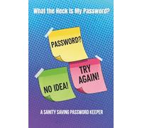 What the Heck Is My Password This Time? - A Sanity-Saving Password Keeper | 120 Pages Password Log Book