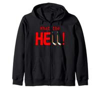 What The Hell! Double Crosses de Hockey drôles Sweat à Capuche
