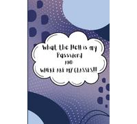 What The Hell Is My Password And Where Are My Glasses: A Funny Notebook For Password Keeping