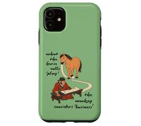 What The Horse Calls Play - Jeu de Cheval, Singe Business Meme Coque pour iPhone 11