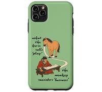 What The Horse Calls Play - Jeu de Cheval, Singe Business Meme Coque pour iPhone 11 Pro Max