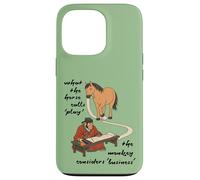 What The Horse Calls Play - Jeu de Cheval, Singe Business Meme Coque pour iPhone 13 Pro