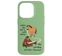 What The Horse Calls Play - Jeu de Cheval, Singe Business Meme Coque pour iPhone 14 Pro