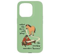 What The Horse Calls Play - Jeu de Cheval, Singe Business Meme Coque pour iPhone 15 Pro