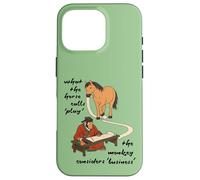 What The Horse Calls Play - Jeu de Cheval, Singe Business Meme Coque pour iPhone 16 Pro