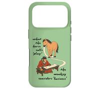 What The Horse Calls Play - Jeu de Cheval, Singe Business Meme Coque pour iPhone 17 Pro