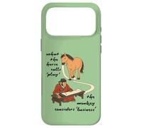 What The Horse Calls Play - Jeu de Cheval, Singe Business Meme Coque pour iPhone 17 Pro Max