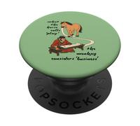 What The Horse Calls Play - Jeu de Cheval, Singe Business Meme PopSockets PopGrip Adhésif