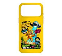 What The Meow Funny Cat UFO Abduction Sci-FI Alien Coque pour iPhone 17 Pro Max