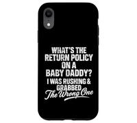 What The Return Policy on Baby Daddy Funny Father's Day Coque pour iPhone XR