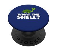 What The Shell : Carapace de Tortue drôle, Oui PopSockets PopGrip Adhésif
