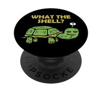 What The Shell Turtle Lover Tortue Keeper PopSockets PopGrip Adhésif