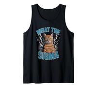 What The Sigma Meme Cat Lightning Viral Power Energy Débardeur